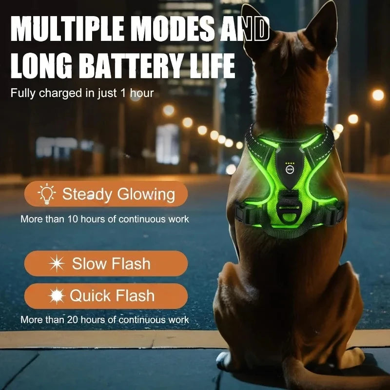 Light-up LED dog harness - photo 2