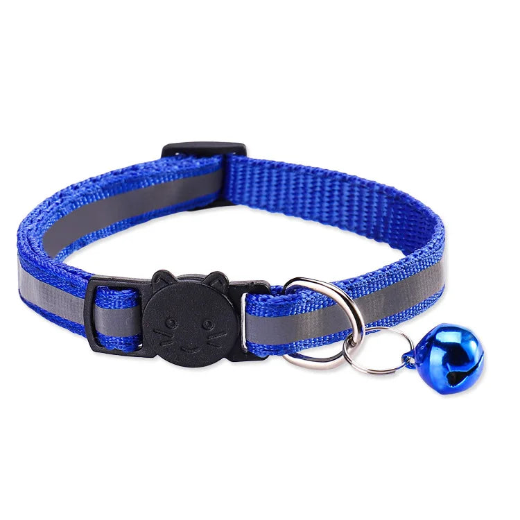 Reflective Breakaway Cat Collar with Bell