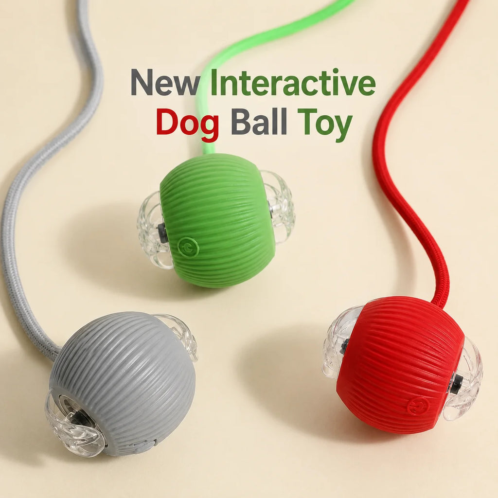 Automatic rolling ball toy for dogs with tail – photo 7