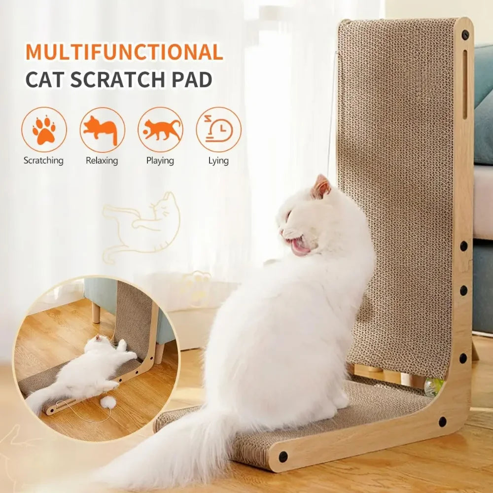 L-shaped cardboard cat scratcher – photo 4