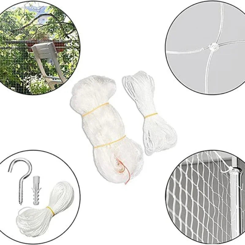 Transparent protective net fitted across a balcony – photo 4