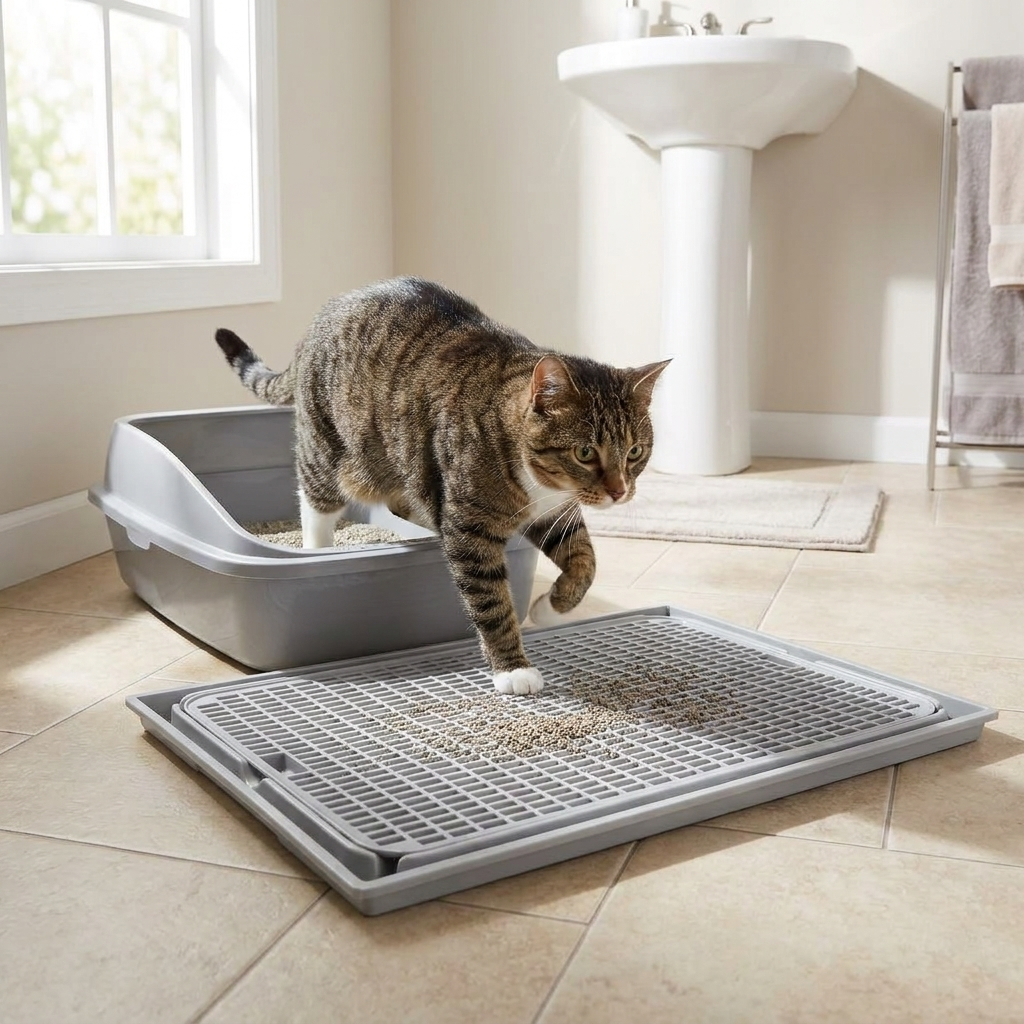 Double-Layer Cat Litter Mat 41 x 28cm