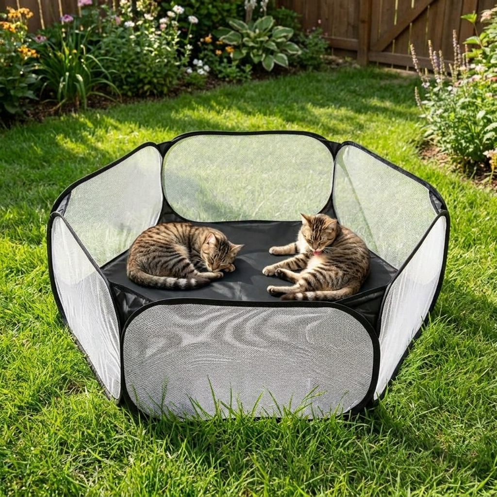 Pop-Up Foldable Pet Playpen with Carry Bag