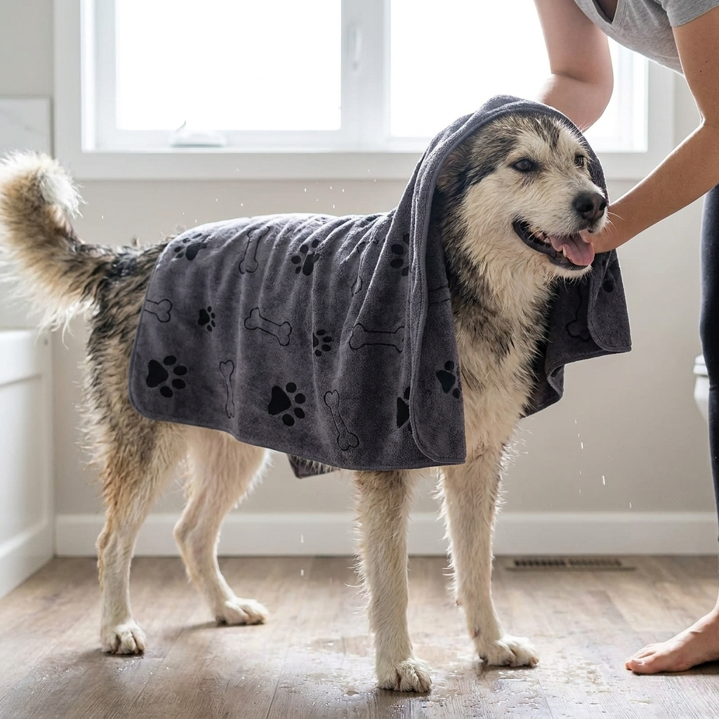 Quick-Drying Microfibre Dog Towel