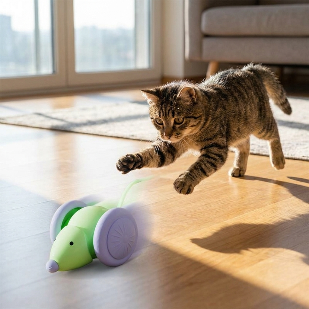 Rechargeable Automatic Mouse Toy for Cats