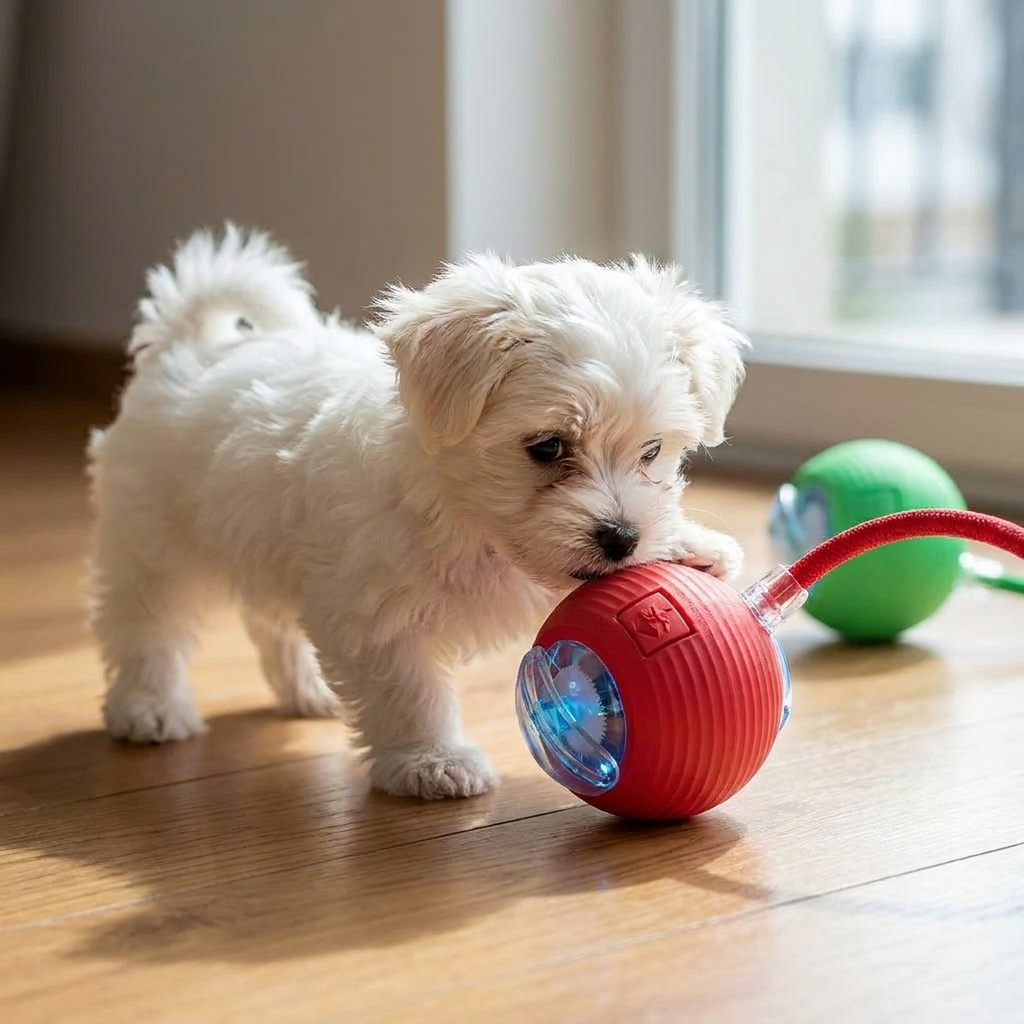 Rechargeable Rolling Ball Toy for Dogs