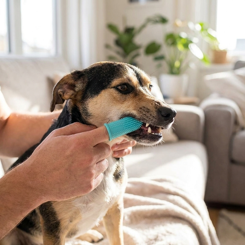 Silicone Finger Toothbrush for Cats & Dogs